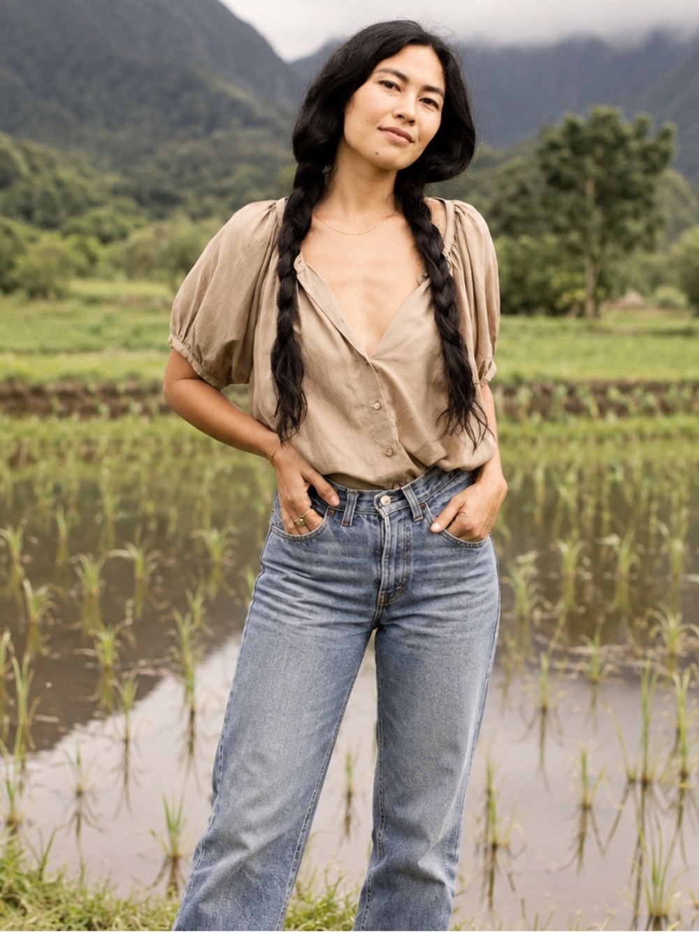 DÔEN June Top in Driftwood | XXL